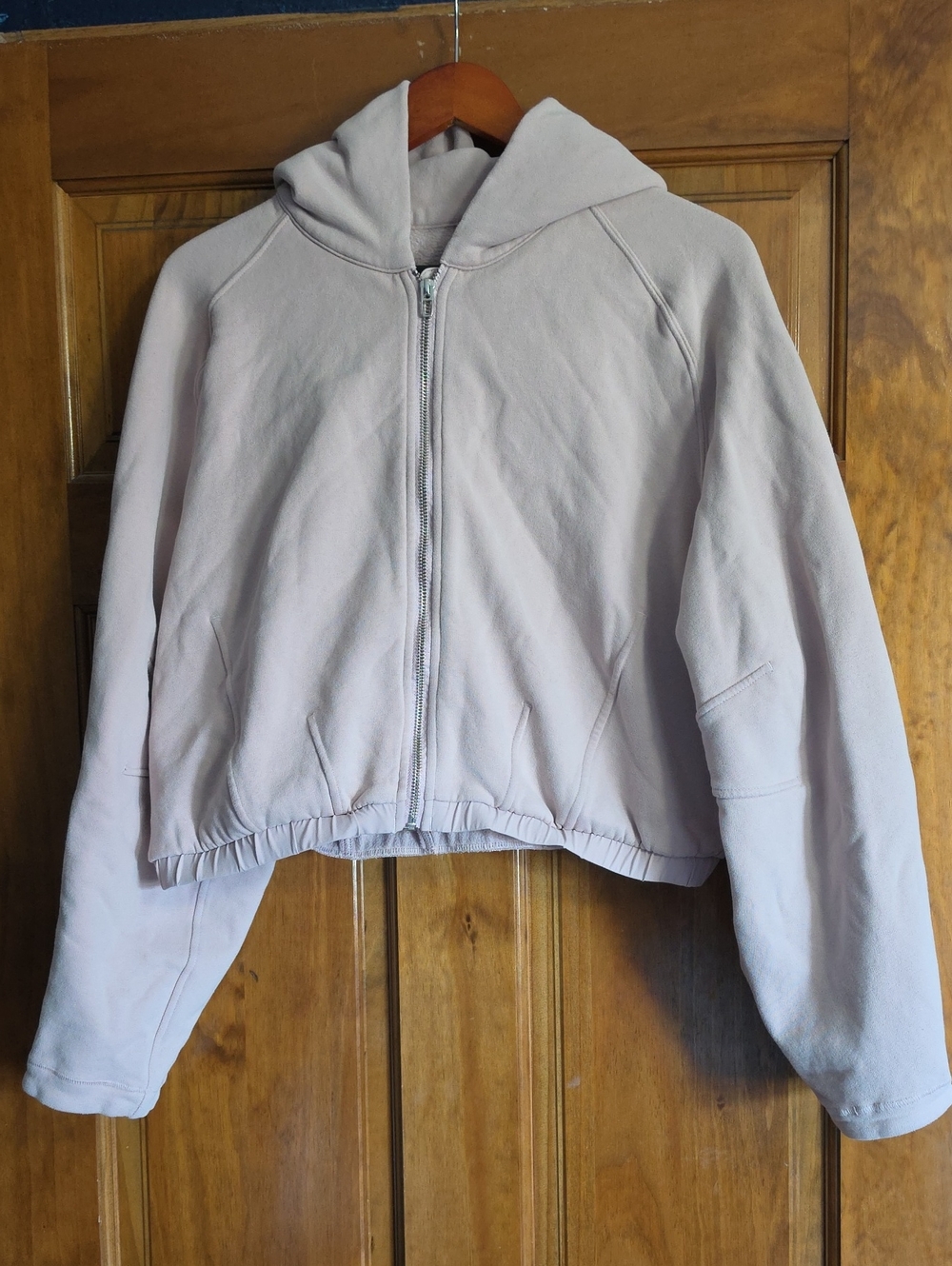 lululemon athletica Pale Pink Zip Hoodie Bomber